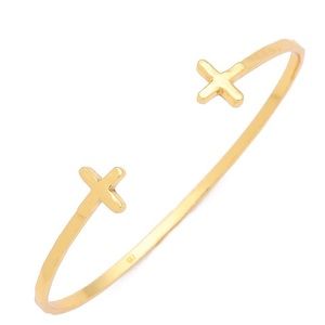 Gorjana Cross Over Cuff - Gold Plated - New!